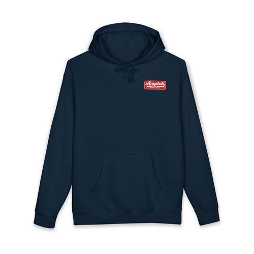 Amptek "Built for Power" Hoodie — Retro Fist Logo Pullover