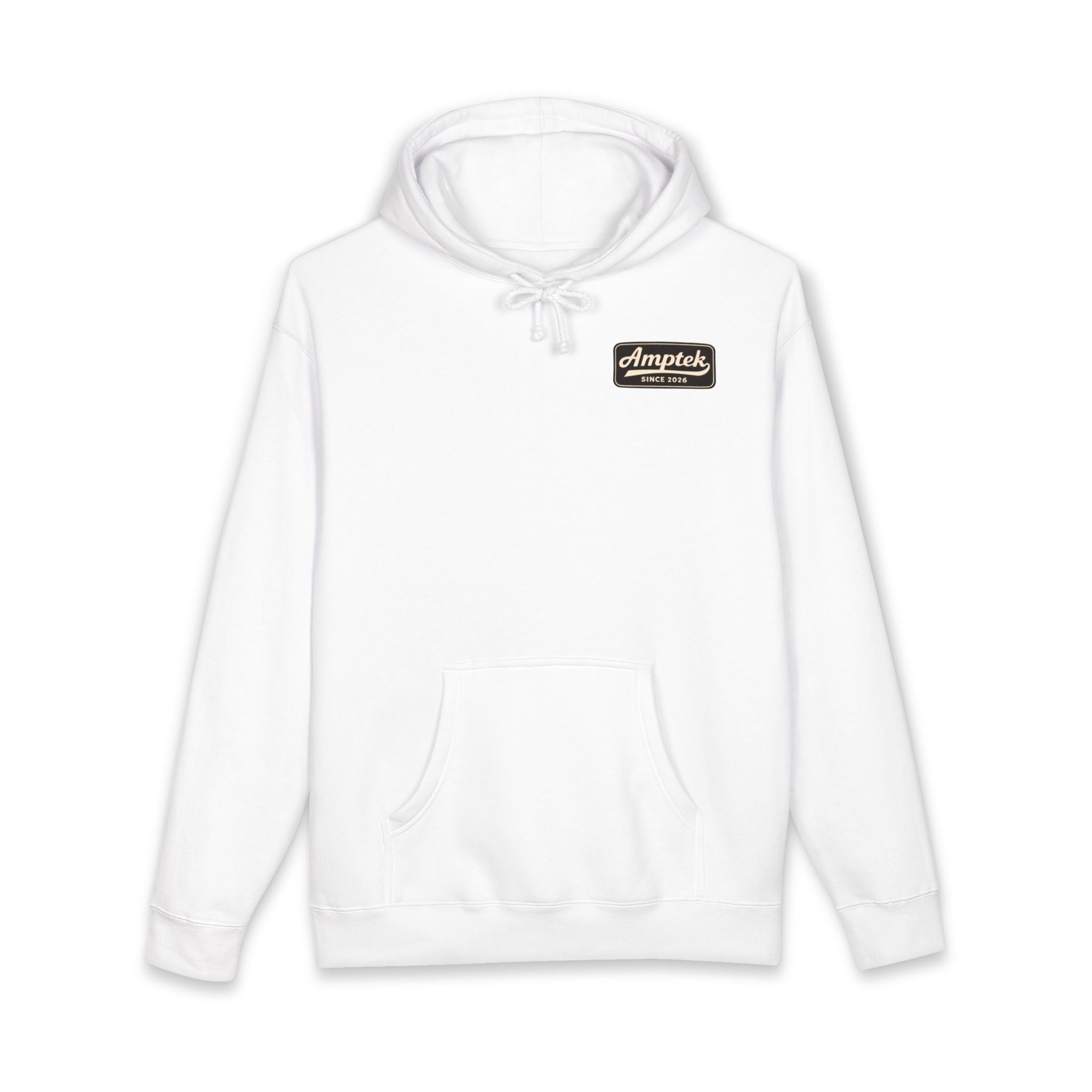 Amptek "Built for Power" Hoodie — Retro Fist Logo Pullover