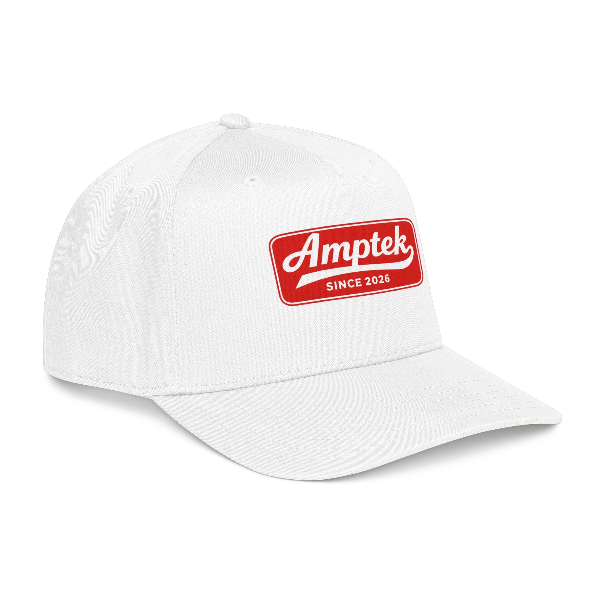 Amptek Retro Logo Baseball Cap — "Amptek Since 2026" Navy Mid-Profile Hat